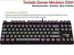 Teclado Mecanico Gamer Compacto Philips G901 Spk8901 Rgb