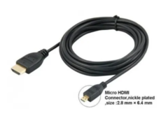 Cable Hdmi M / Micro Hdmi 1.8mts