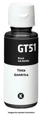 Tinta Alternativa En Botella Negro Para Hp Gt51 GT53