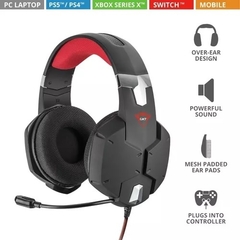 Auricular CARUS Gxt 322 Gaming Headset Trust Negro Ps4 Xbox Pc