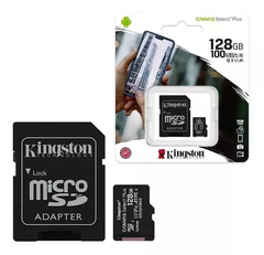 Tarjeta de memoria Kingston SDCS2SP Canvas Select Plus con adaptador SD 128GB