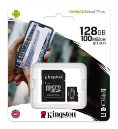 Tarjeta de memoria Kingston SDCS2SP Canvas Select Plus con adaptador SD 128GB - comprar online