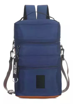 Mochila Matera Discovery Bolso Porta Termo Mate Acolchado Color Azul Oscuro 16072 - comprar online