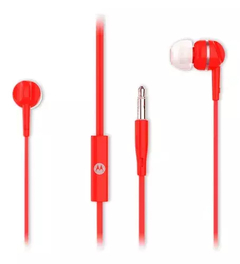 Auriculares Motorola Earbuds 105 Con Microfono Color Rojo