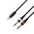 Cable Miniplug Stereo 3.5 A 2 Jack Mono 6.5 Mm Pc K3ywpp0600