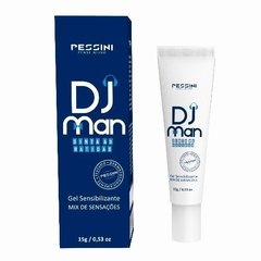 Pessini - Gel DJ MAN - Gel Masculino Excitante excita, vibra e pulsa.
