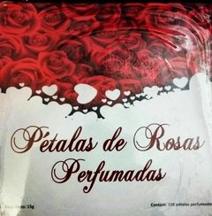 Pétalas de Rosas Perfumadas c/ 150 petalas em formato coração essencia morango
