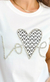 Remera Love strass