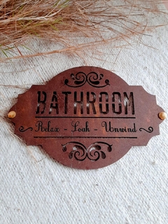 Cartel "BATHROOM"