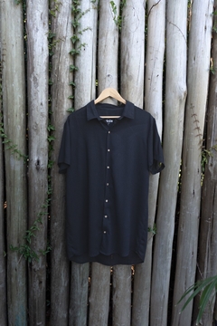 Camisa Lino Negra