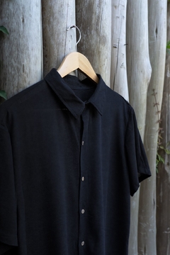 Imagen de Camisa Lino Negra