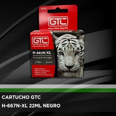 CARTUCHO GTC 667 XL NEGRO