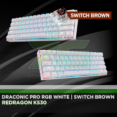 Redragon K530 Draconic Pro RGB White Switch Brown