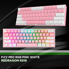 Redragon K616 Fizz Pro RGB Pink White