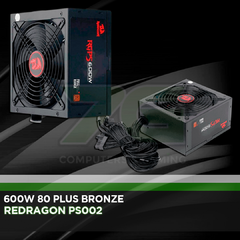 Redragon Fuente 600W 80 Plus Bronze