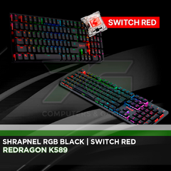 Redragon K589 Shrapnel RGB Black Switch Red