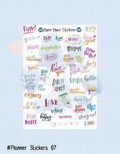 Planner Stickers 07 (Tamanho A5)