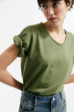 BOYFRIEND TEE VERDE MILITAR