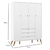 Quarto Bebê Retrô Matic Gold Branco Soft - comprar online