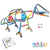 Quebra-Cabeça Eduling Puzzle 3D Dino - 124 peças e conexões - 6 cores - loja online