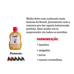 Molho de Pimenta Dedo de Moça e Cenoura 250ml - Mooios - comprar online