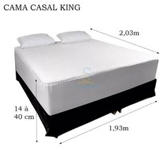 Capa Pra Cama King Impermeável Anti Alérgico (kit C/ 2) - comprar online