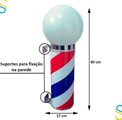 Barber Pole Luminária Interna de Barbearia 40cm na internet