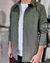 Camisa Gabardina Verde Militar