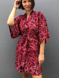 Kimono RISCADO CEREJA - FOLKSY