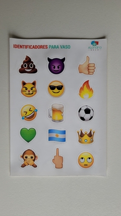 Identificador para vasos Emojis