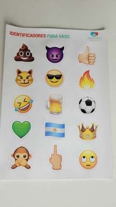 Identificador para vasos Emojis - comprar online