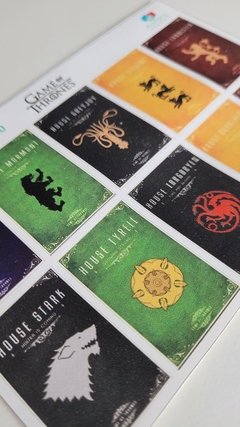 Identificador para vasos GAMES OF TRONES (x10 un) - comprar online