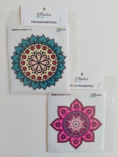 Stickers Transparentes Mandalas x2