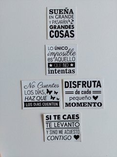 Stickers frases x5