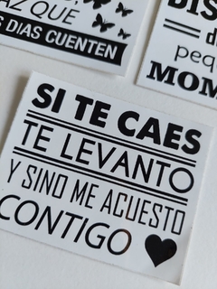 Stickers frases x5 - comprar online