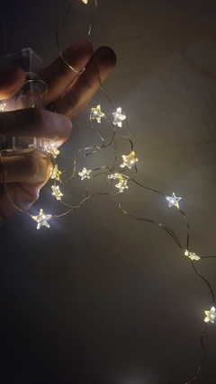 Luces mini estrellitas 3mts (2 pilas) - tienda online