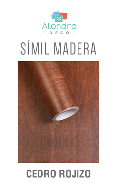 Vinilo símil madera (CEDRO ROJIZO)