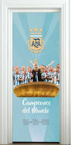 Vinilo para puerta (Argentina campeón)