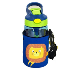  Botella Infantil con Funda Neoprene Azul