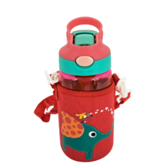  Botella Infantil con Funda Neoprene Rojo