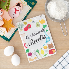 Cuaderno de Recetas fondo crema