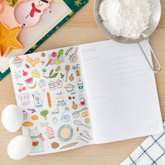 Cuaderno de Recetas fondo crema - comprar online