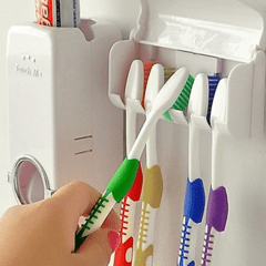 Dispenser Pasta Dental y Porta Cepillos en internet