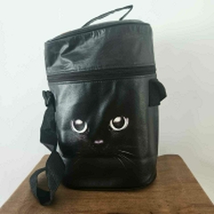 Bolso Matero Ecocuero Gato Negro