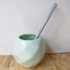 Mate cerámica Soleil Aqua - comprar online