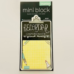 Mini block imantado Recordar