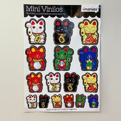 Mini Vinilos Gatitos de la suerte