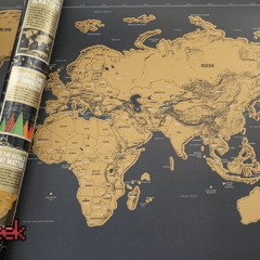 Mapamundi Negro Dorado en internet