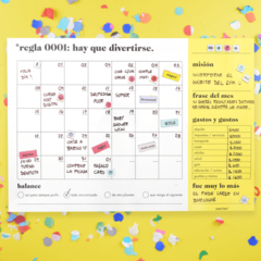 Planner Mensual LA REGLA