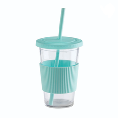 VASO CON TAPA Y SORBETE - comprar online